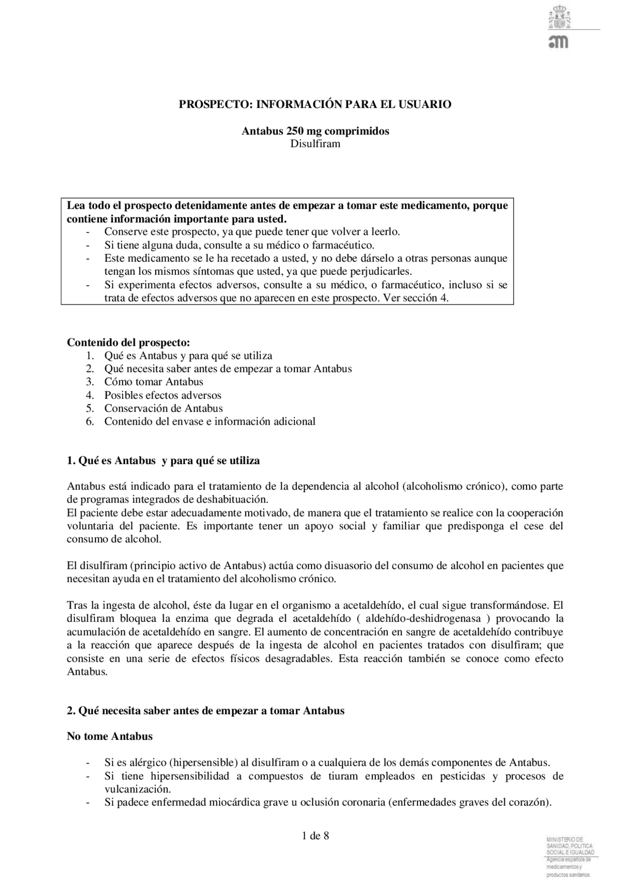 Disulfiram España